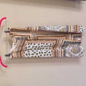 Mango patchwork print maxi skirt